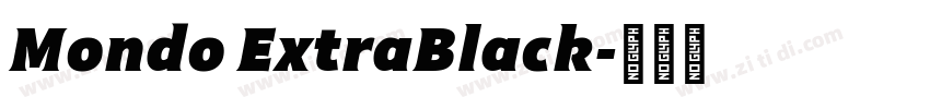Mondo ExtraBlack字体转换
